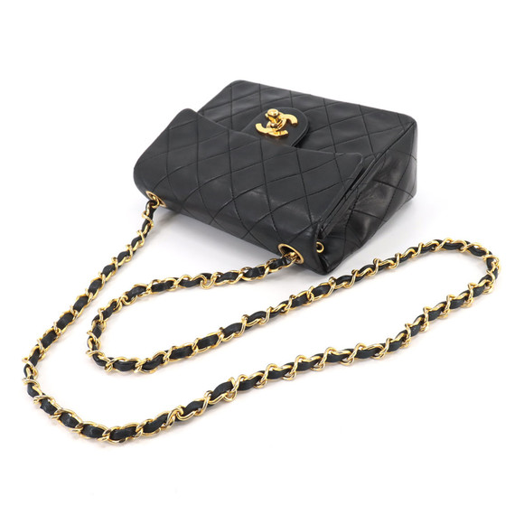 CHANEL Bags Chanel Mini Matelasse Chain Shoulder Bag Leather Black